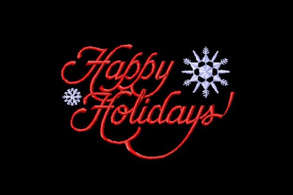 Christmas Embroidery, Happy Holiday