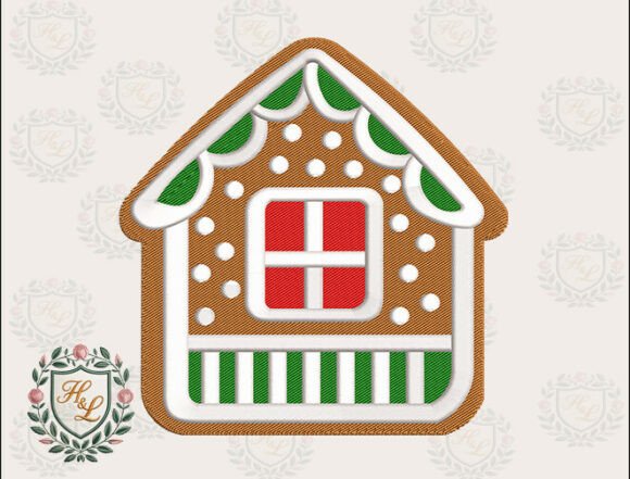Cute House Christmas Embroidery Files