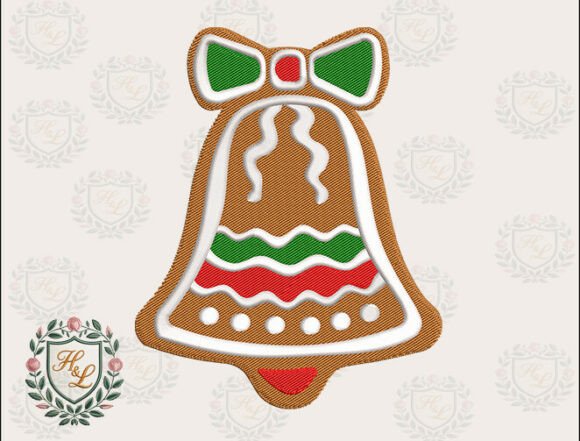 Ginger Cookie Bell Embroidery Files