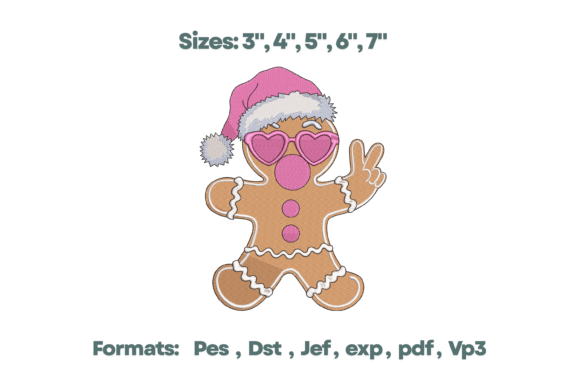 Gingerbread Girl Embroidery