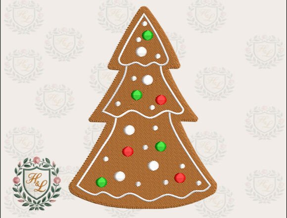 Gingerbread Tree Embroidery Files