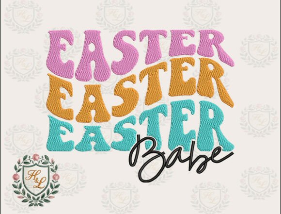Groovy Easter Embroidery Files