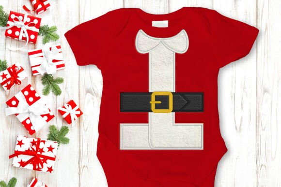 Santa Suit Applique Embroidery