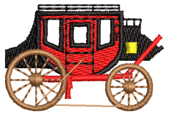 Vintage Mail Carriage Machine Embroidery
